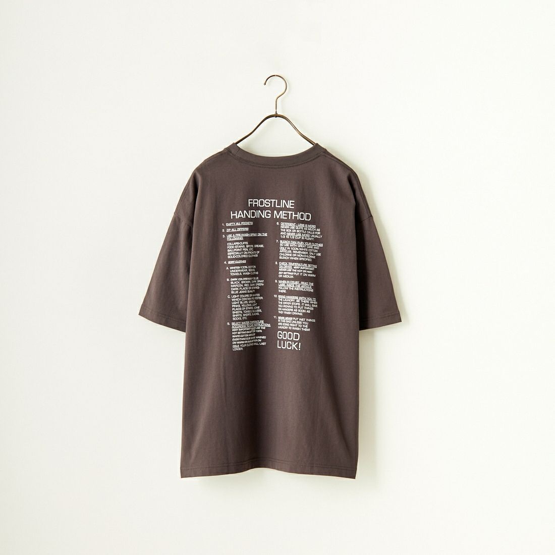 frostline [フロストライン] 別注 バックプリントTシャツ [FL-CST-IN4-JF] CHARCOAL