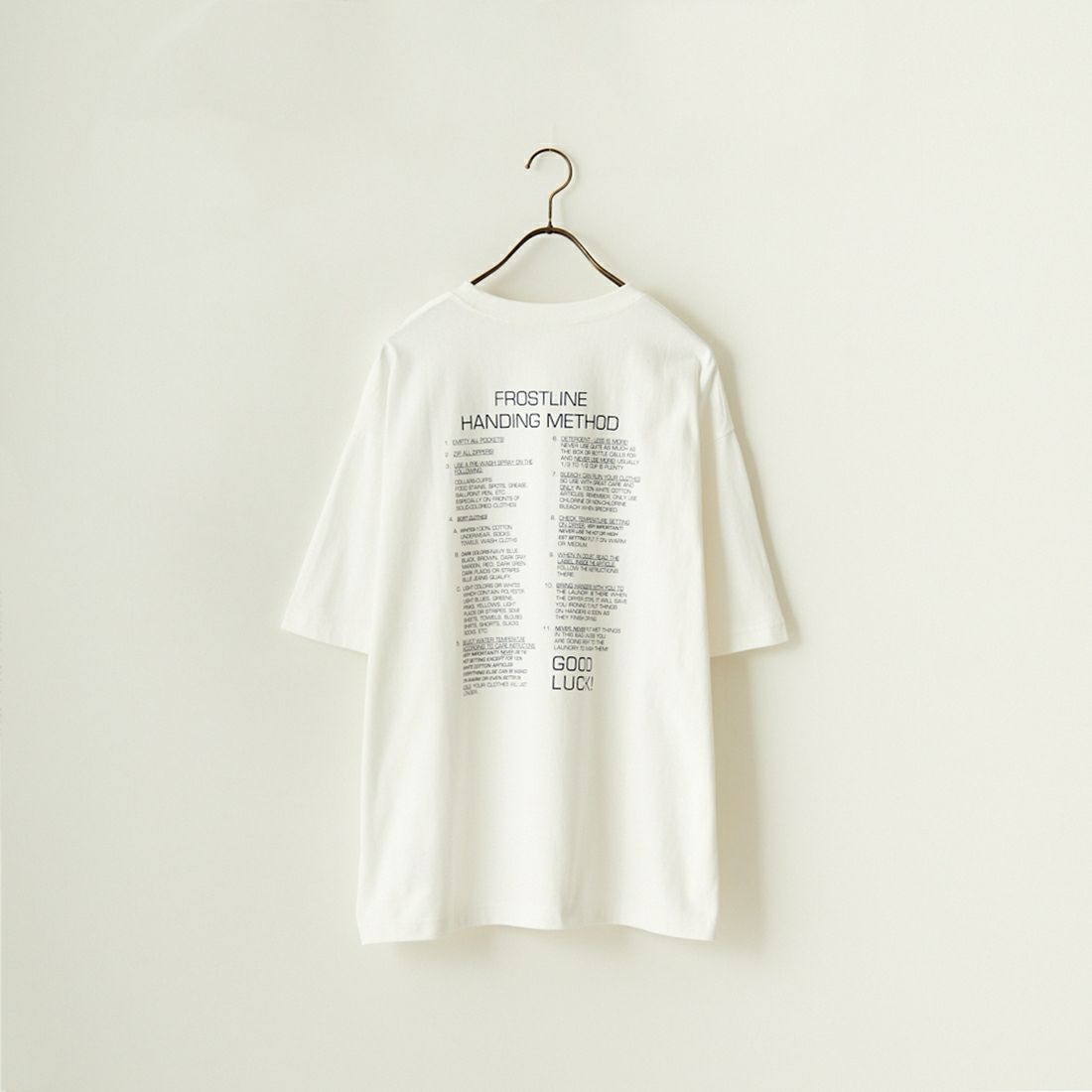 frostline [フロストライン] 別注 バックプリントTシャツ [FL-CST-IN4-JF] WHITE
