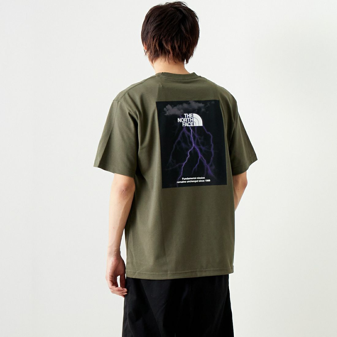 THE NORTH FACE [ザ ノースフェイス] ショートスリーブ TNFライトニングTシャツ [NT32457] NT &&モデル身長：182cm 着用サイズ：XL&&