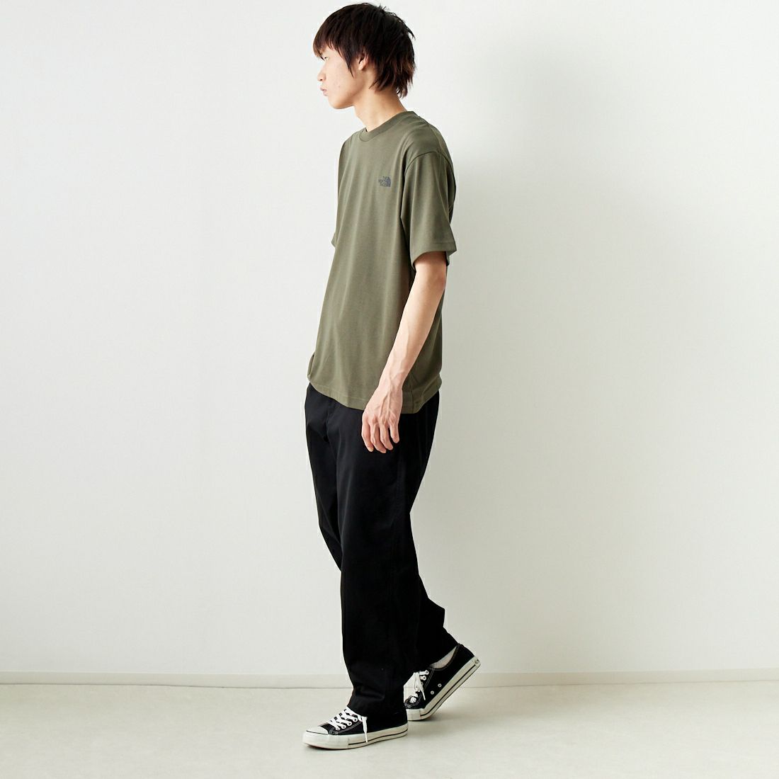 THE NORTH FACE [ザ ノースフェイス] ショートスリーブ TNFライトニングTシャツ [NT32457] NT &&モデル身長：182cm 着用サイズ：XL&&