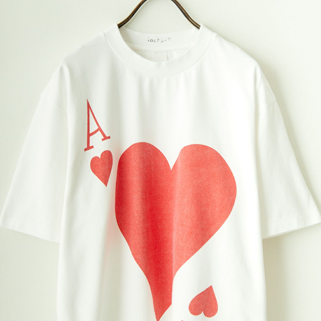 JACKSON MATISSE [ジャクソンマティス] ハートA Tシャツ [JM24SS031] WHITE