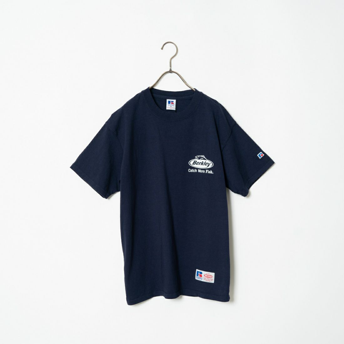 Berkley × RUSSELL ATHLETIC [バークレー × ラッセルアスレチック] 別注 バックプリントTシャツ [RBK-24175IN-JF2] NAVY