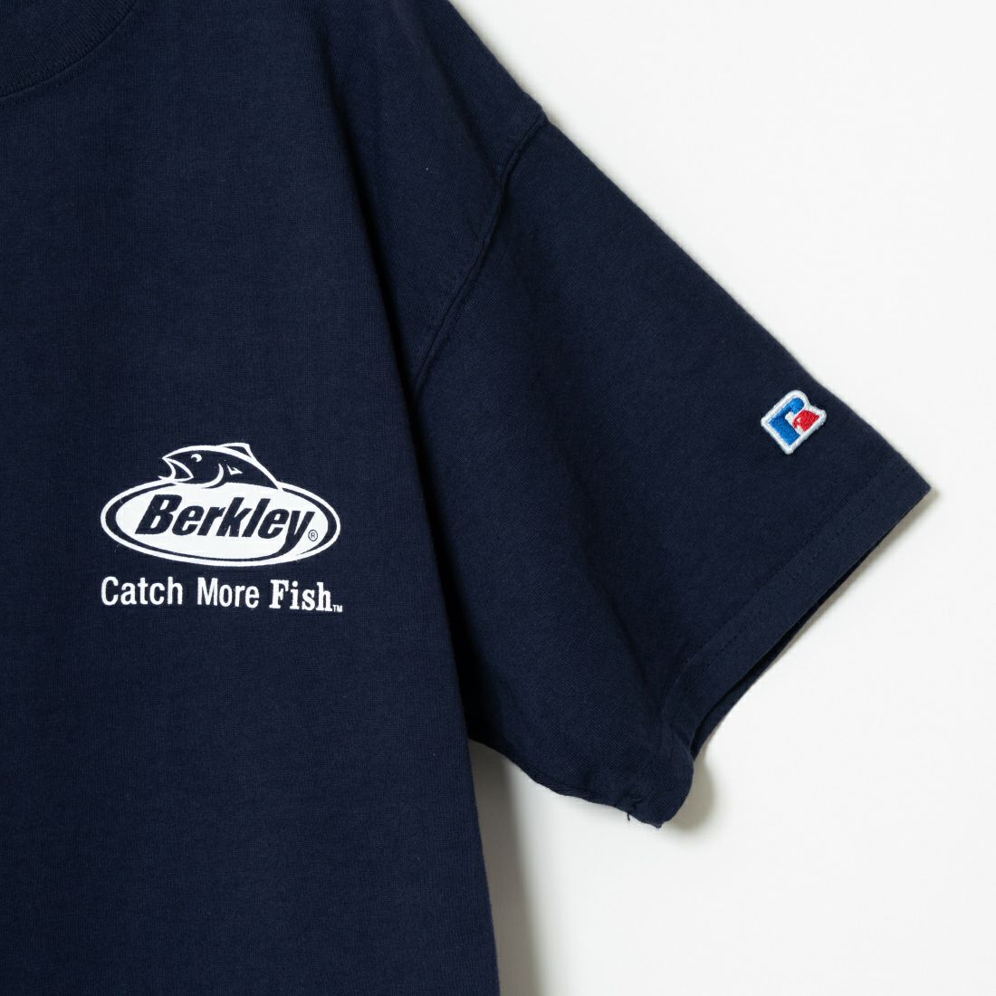 Berkley × RUSSELL ATHLETIC [バークレー × ラッセルアスレチック] 別注 バックプリントTシャツ [RBK-24175IN-JF2] NAVY