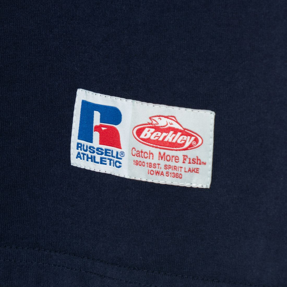 Berkley × RUSSELL ATHLETIC [バークレー × ラッセルアスレチック] 別注 バックプリントTシャツ [RBK-24175IN-JF2] NAVY