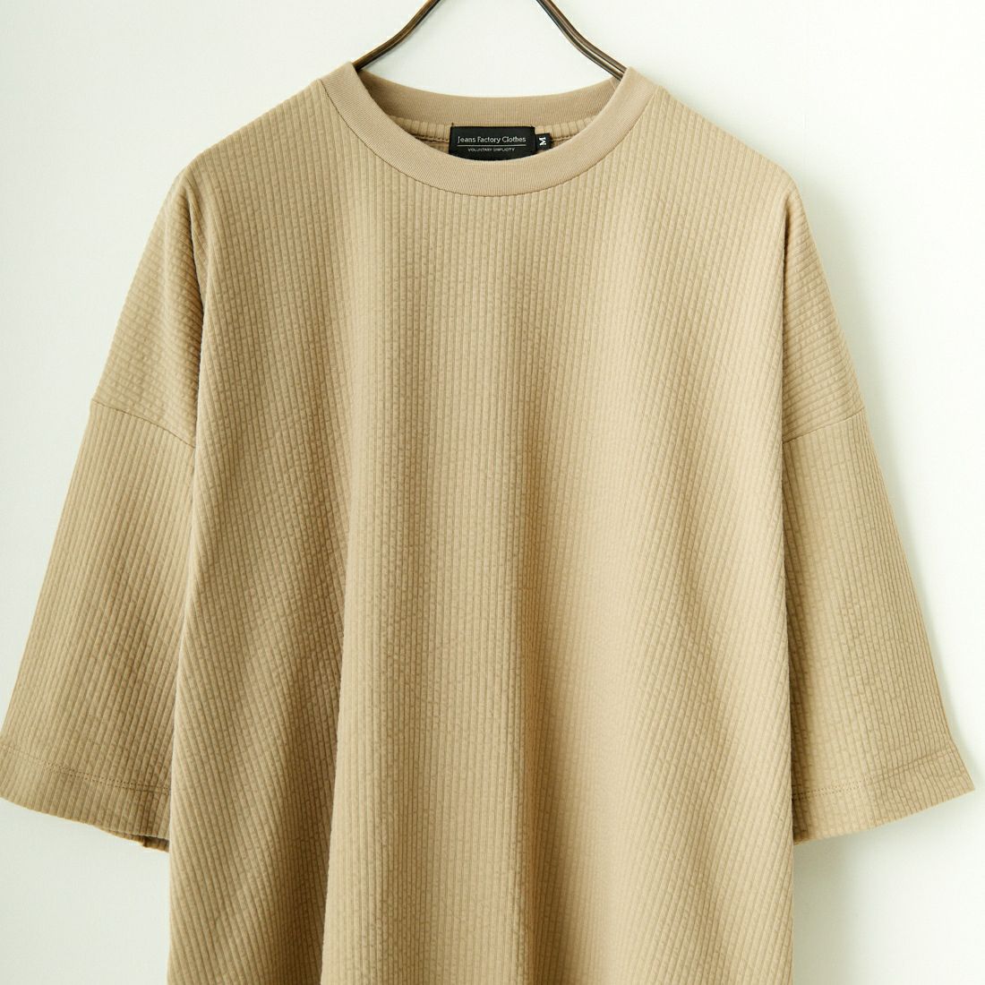 Jeans Factory Clothes [ジーンズファクトリークローズ] カットサッカータッククルーTシャツ [AK241715] GREYGE