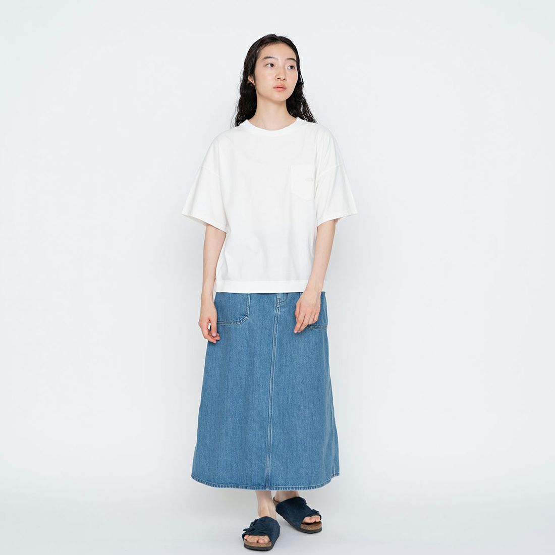 THE NORTH FACE PURPLE LABEL [ザ ノースフェイス パープルレーベル] ハイバルキーポケットTシャツ [NT3422N] OW O.WHITE
