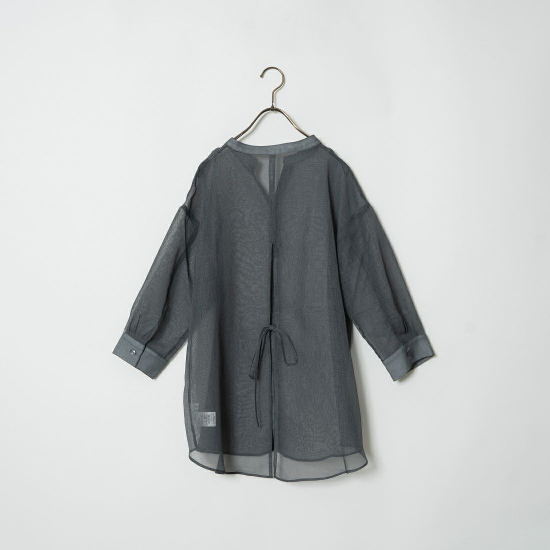 Jf Ready Made [ジェイエフレディメイド] シアーリネンバックリボンシャツ [754376] 13 ﾁｬｺｰﾙｸﾞ