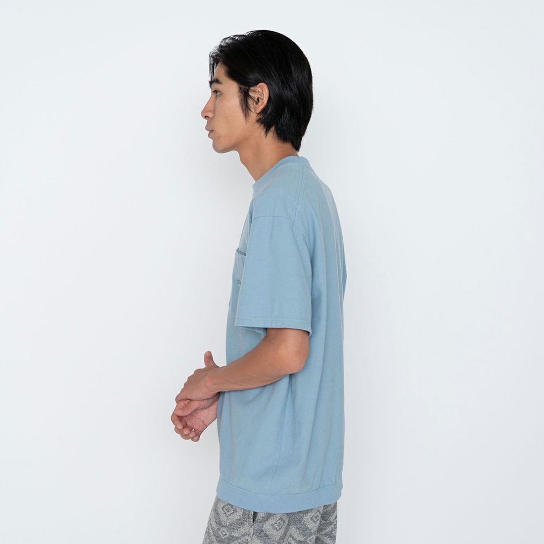 THE NORTH FACE PURPLE LABEL [ザ ノースフェイス パープルレーベル] ハイバルキーポケットTシャツ [NT3422N] SX SAX