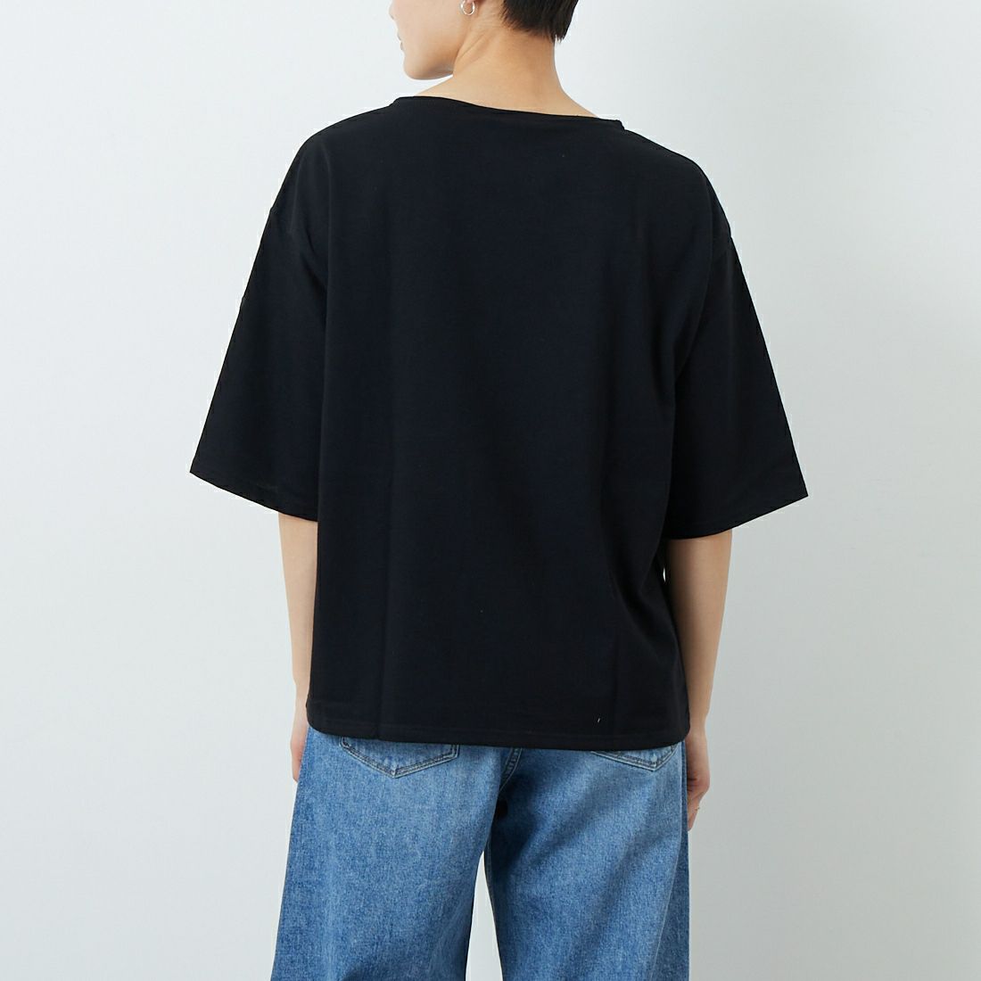ST.JAMES [セントジェームス] ピリアックルーズドロップTシャツ [21JC-8733-LEGR] NOIR
