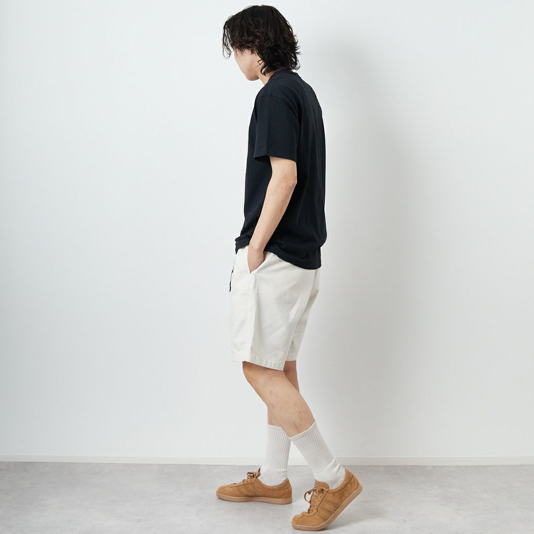 GRAMiCCi [グラミチ] Gショーツ [G101-OGT] GREIGE &&モデル身長：179cm 着用サイズ：L&&