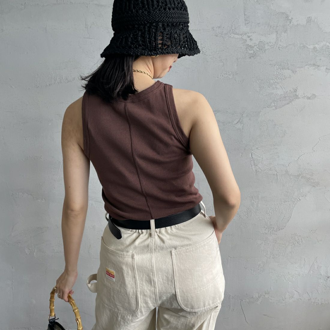 THE SHINZONE [ザ シンゾーン] サーキュラーリブタンクトップ [22MMSCU15] 06 GRAY