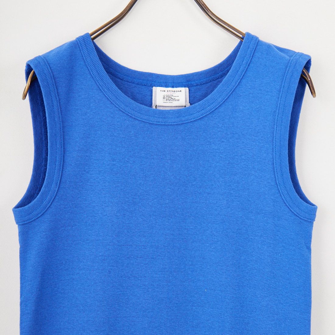 THE SHINZONE [ザ シンゾーン] サーキュラーリブ ノースリーブTシャツ [24MMSCU07] 84 D.BLUE