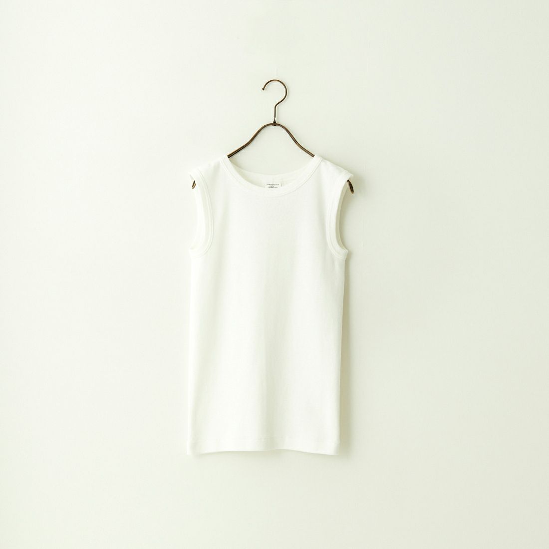 THE SHINZONE [ザ シンゾーン] サーキュラーリブ ノースリーブTシャツ [24MMSCU07] 01 WHITE
