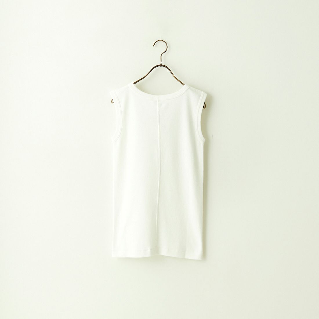 THE SHINZONE [ザ シンゾーン] サーキュラーリブ ノースリーブTシャツ [24MMSCU07] 01 WHITE