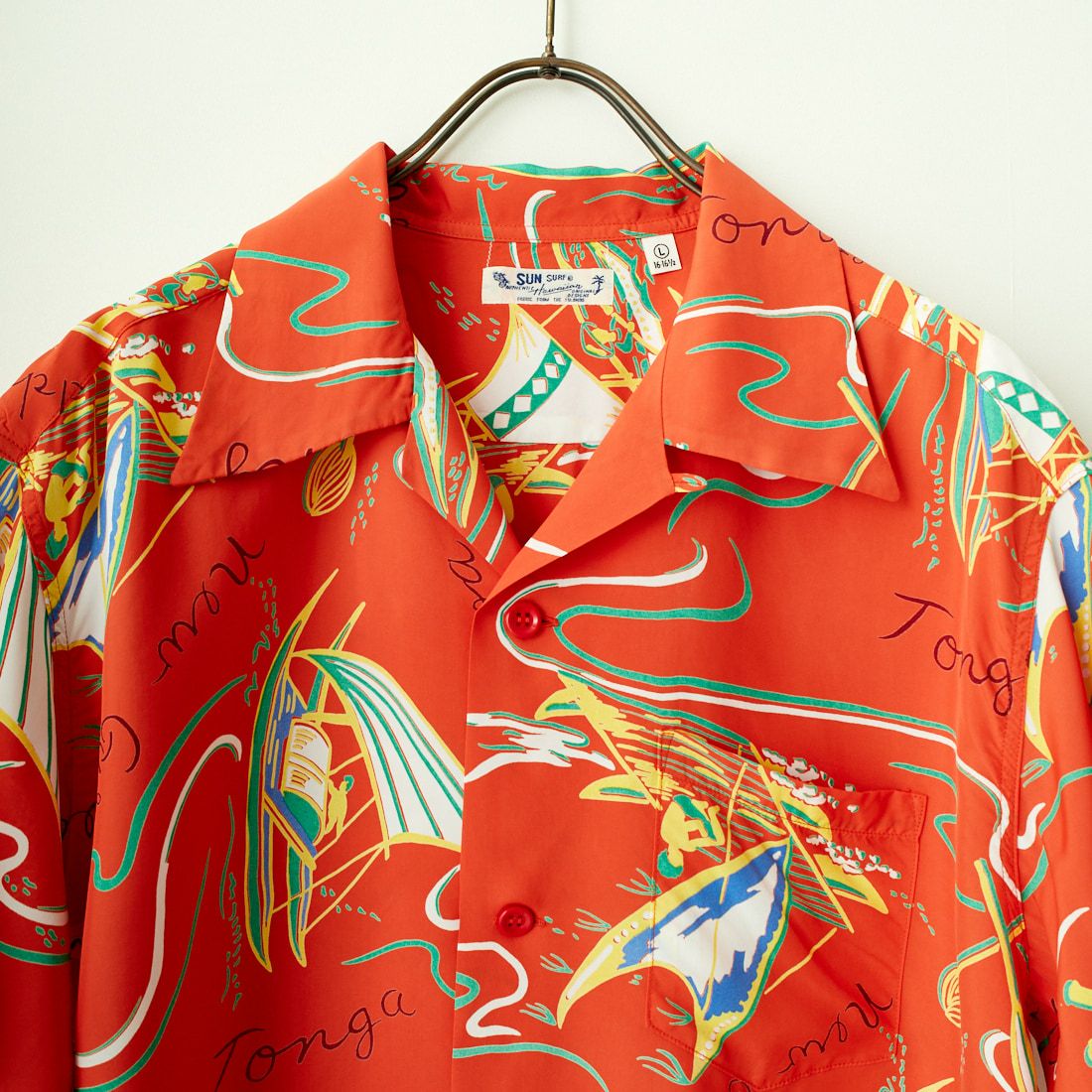 SUN SURF [サンサーフ] レーヨンハワイアンシャツ [SS39215] 165 RED