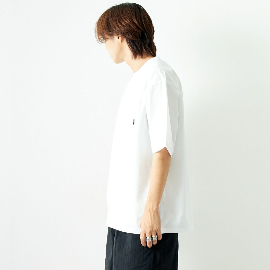 THE NORTH FACE [ザ ノースフェイス] ショートスリーブ エアリーポケットTシャツ [NT12447] W &&モデル身長：179cm 着用サイズ：XL&&