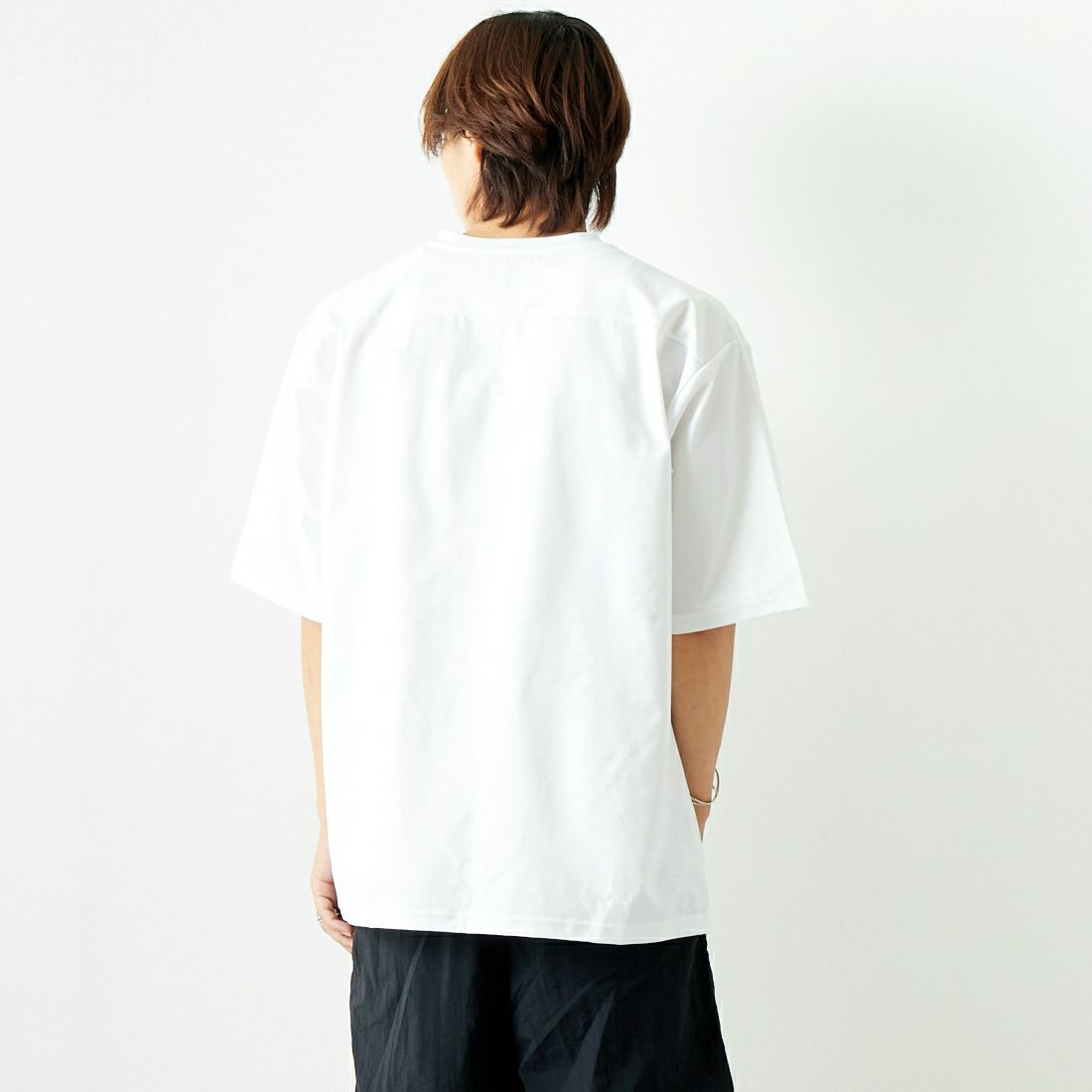THE NORTH FACE [ザ ノースフェイス] ショートスリーブ エアリーポケットTシャツ [NT12447] W &&モデル身長：179cm 着用サイズ：XL&&