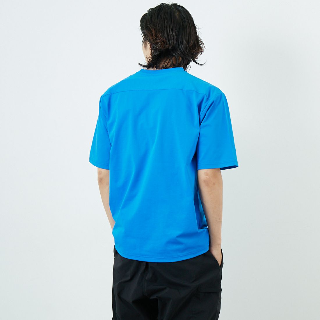 THE NORTH FACE [ザ ノースフェイス] ショートスリーブ エアリーポケットTシャツ [NT12447] HB &&モデル身長：179cm 着用サイズ：M&&