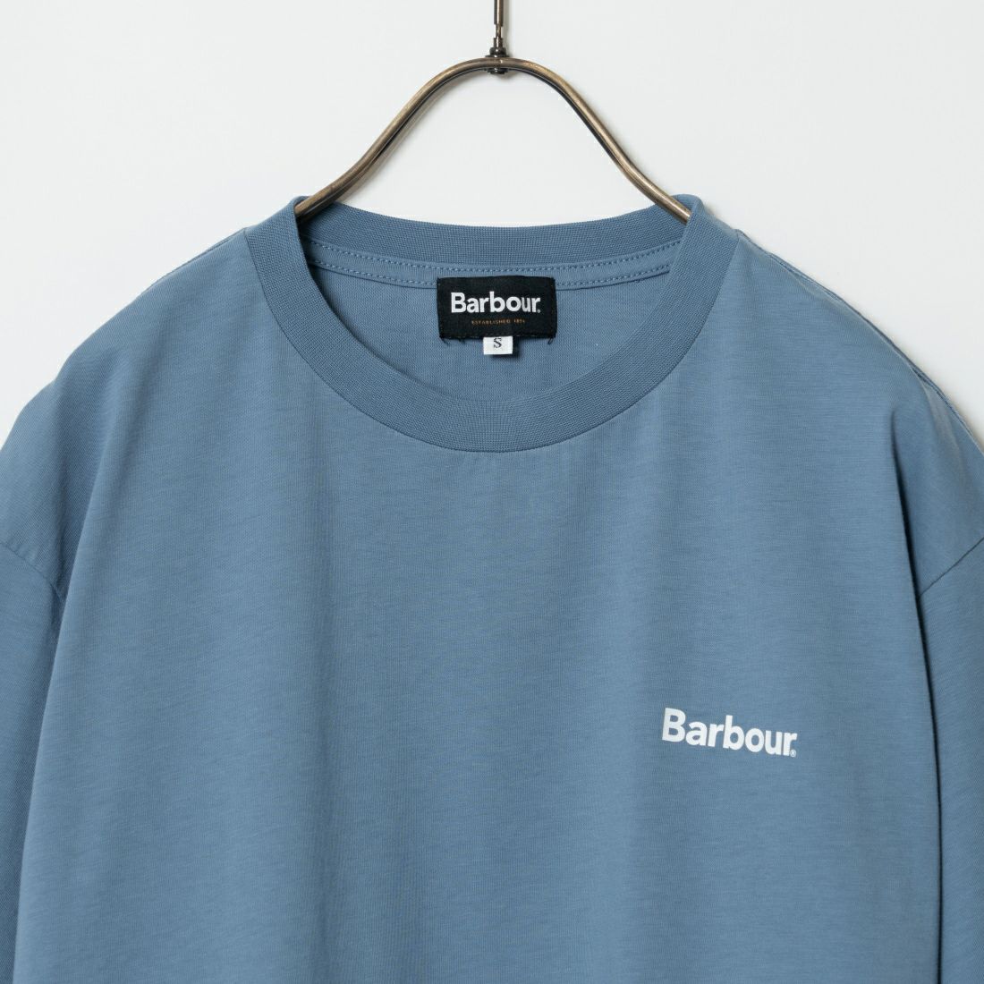 Barbour [バブアー] ベーシックバブアーロゴTシャツ [241MTSG004] DK.BLUE