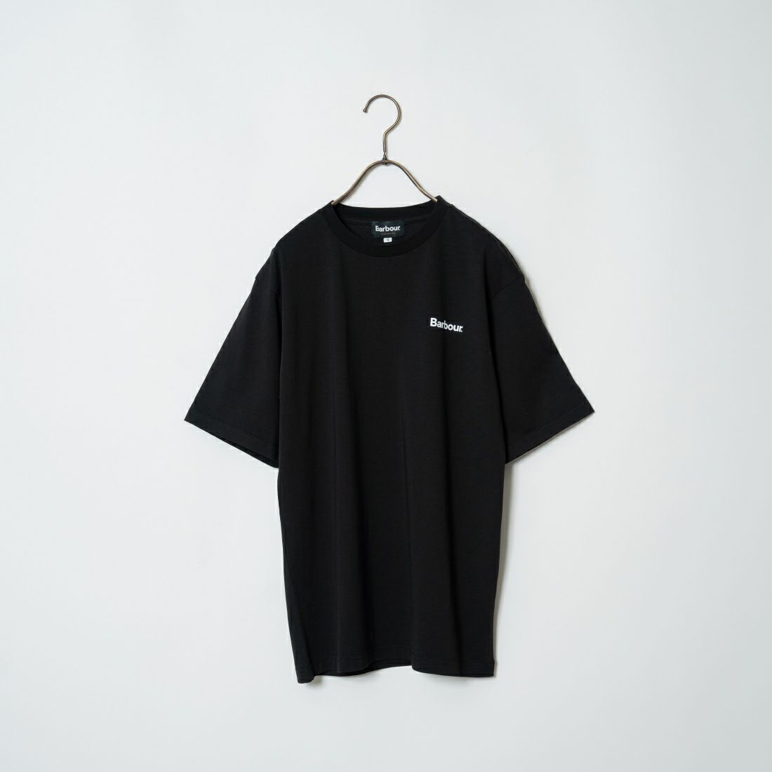 Barbour [バブアー] スモールバブアーロゴTシャツ [241MTSG005] BLACK