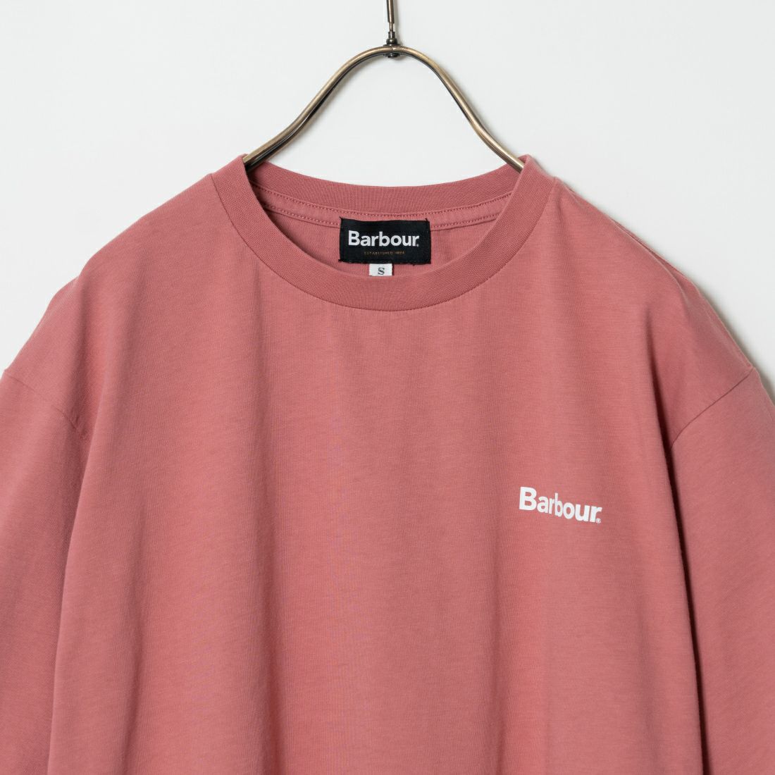 Barbour [バブアー] スモールバブアーロゴTシャツ [241MTSG005] DK.PINK