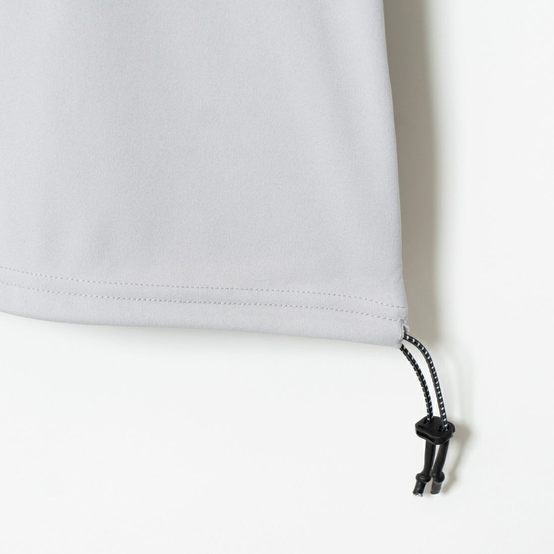 +phenix [プラスフェニックス] 別注 ワンポイント刺繍ロゴ ドローコードTシャツ [POT-24006IN-JF] GRAY
