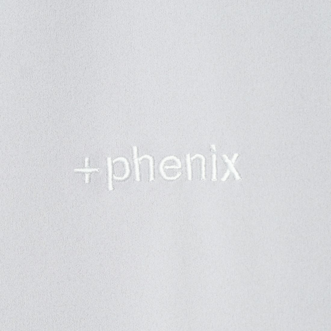 +phenix [プラスフェニックス] 別注 ワンポイント刺繍ロゴ ドローコードTシャツ [POT-24006IN-JF] GRAY