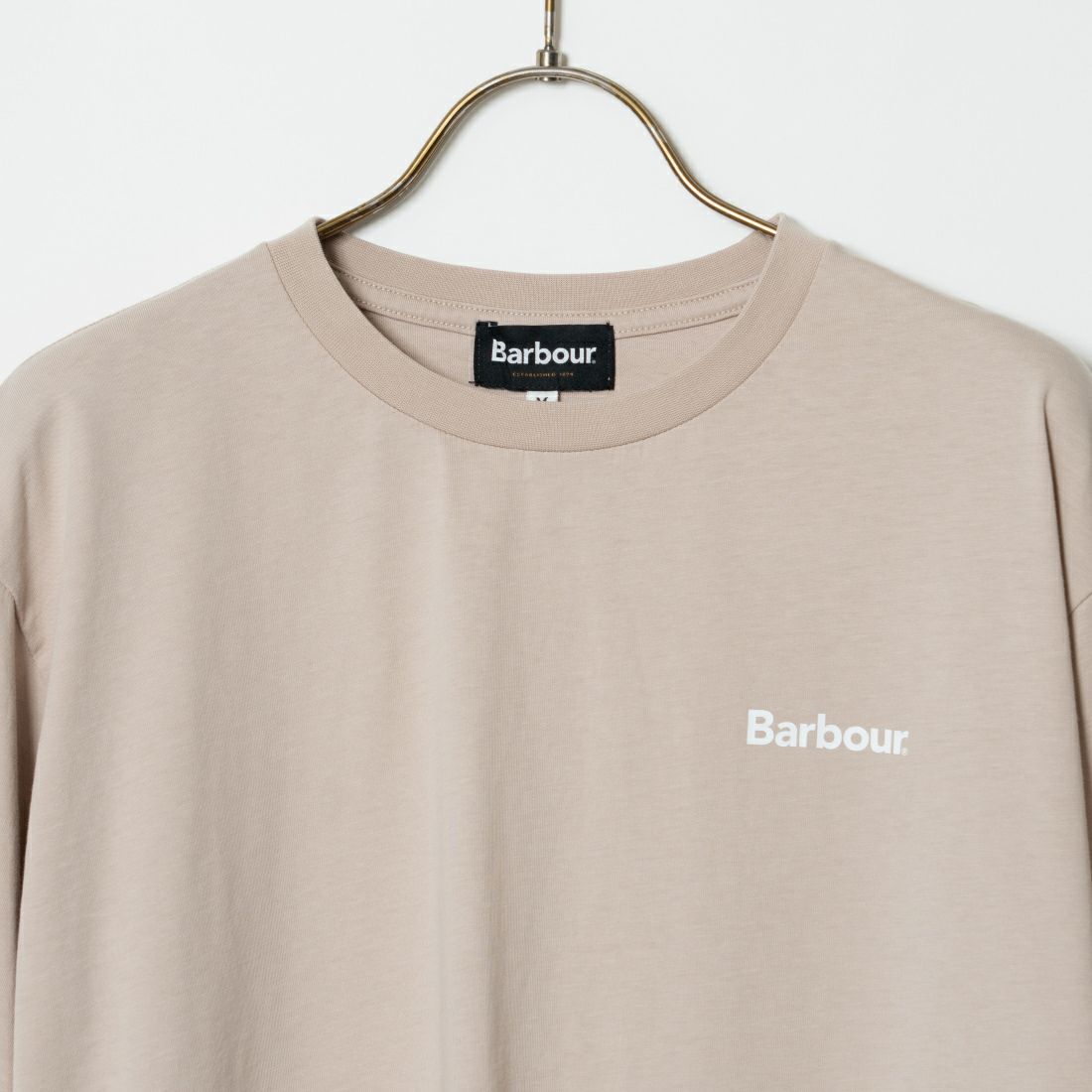 Barbour [バブアー] スモールバブアーロゴTシャツ [241MTSG005] BEIGE