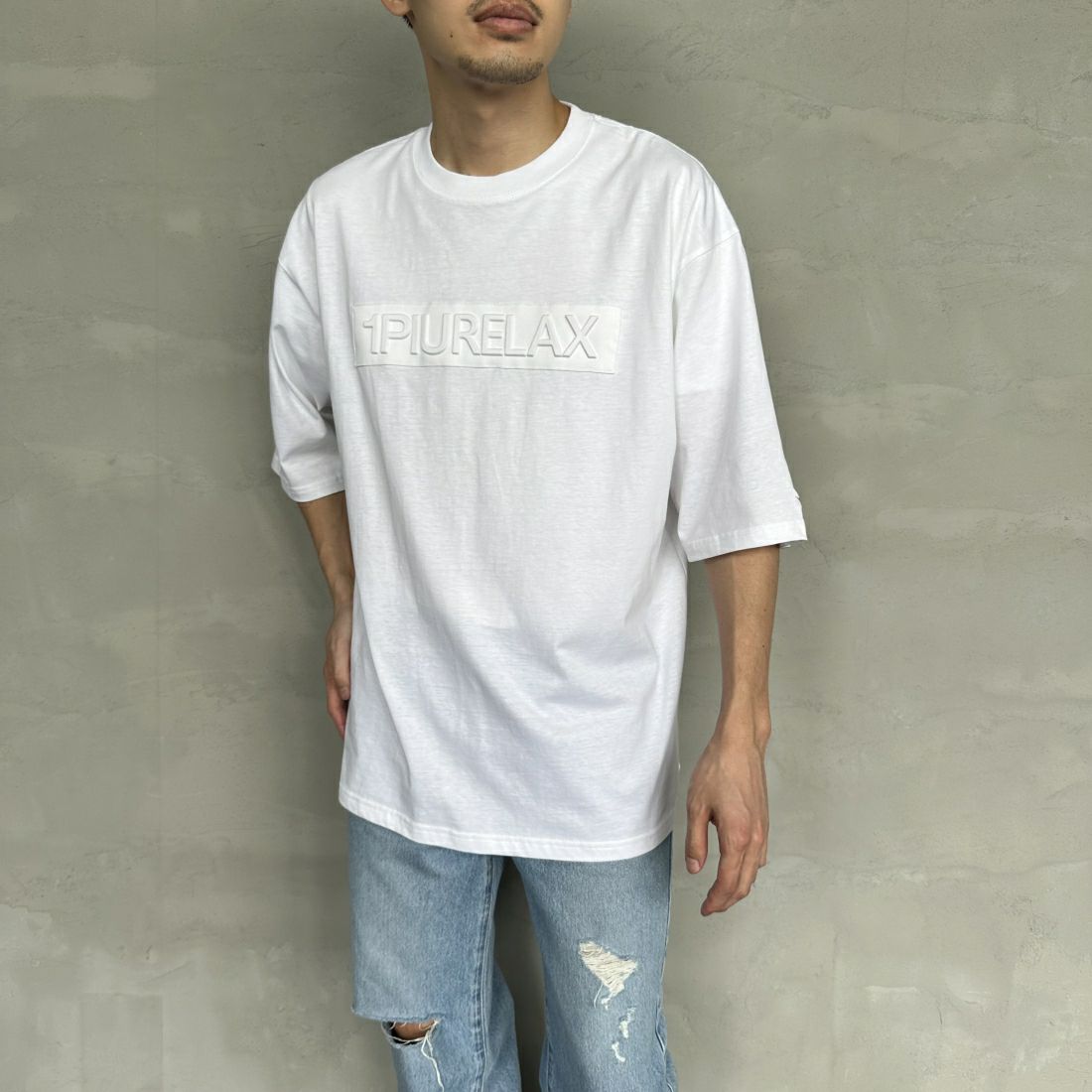 WHITE&&モデル身長：168cm 着用サイズ：L&&