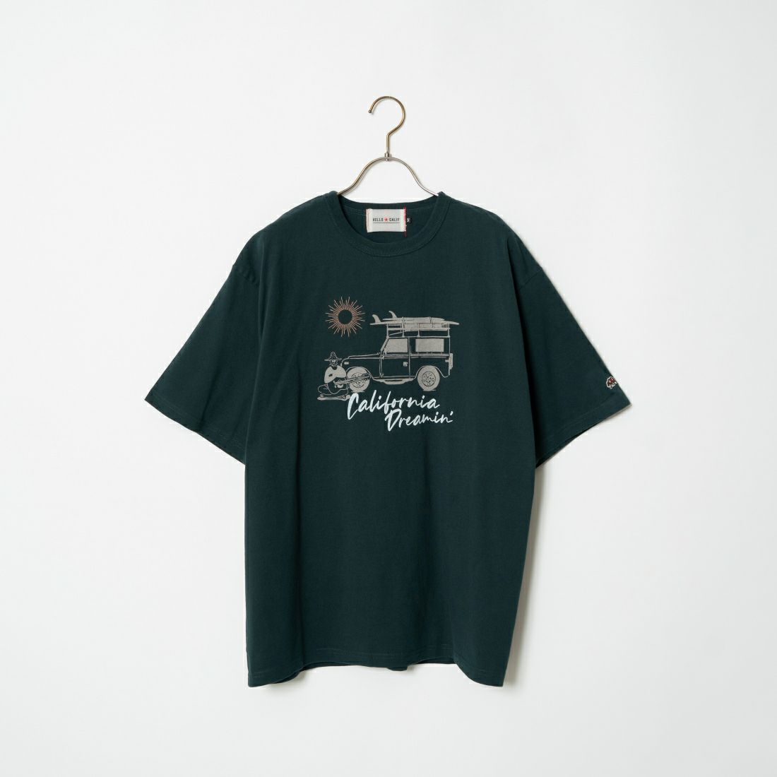 爆買い！ HELLO CALIF [HC-242 7.1oz天竺プリントTシャツ [ハローカリフ] トップス