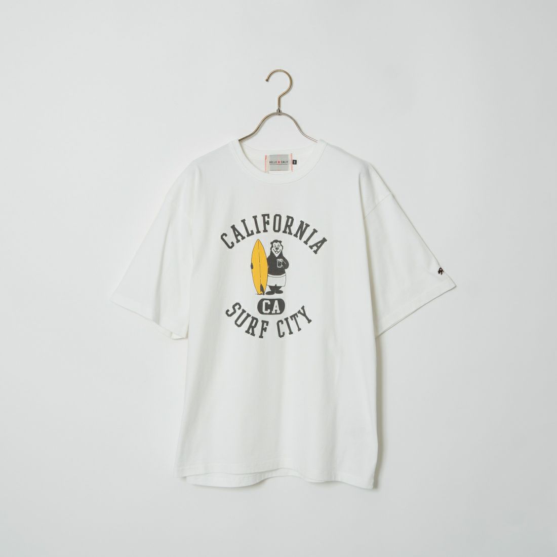 HELLO CALIF [ハローカリフ] 7.1oz天竺プリントTシャツ [HC-242-032] C WHITE