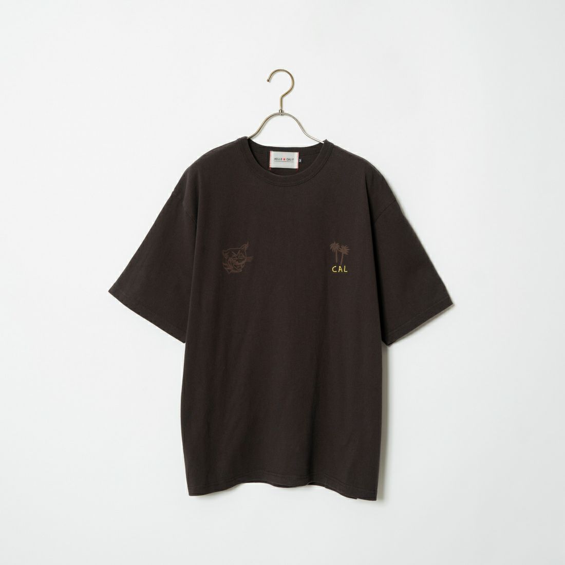 HELLO CALIF [ハローカリフ] 7.1oz天竺プリントTシャツ [HC-242-032] B SUMIKURO