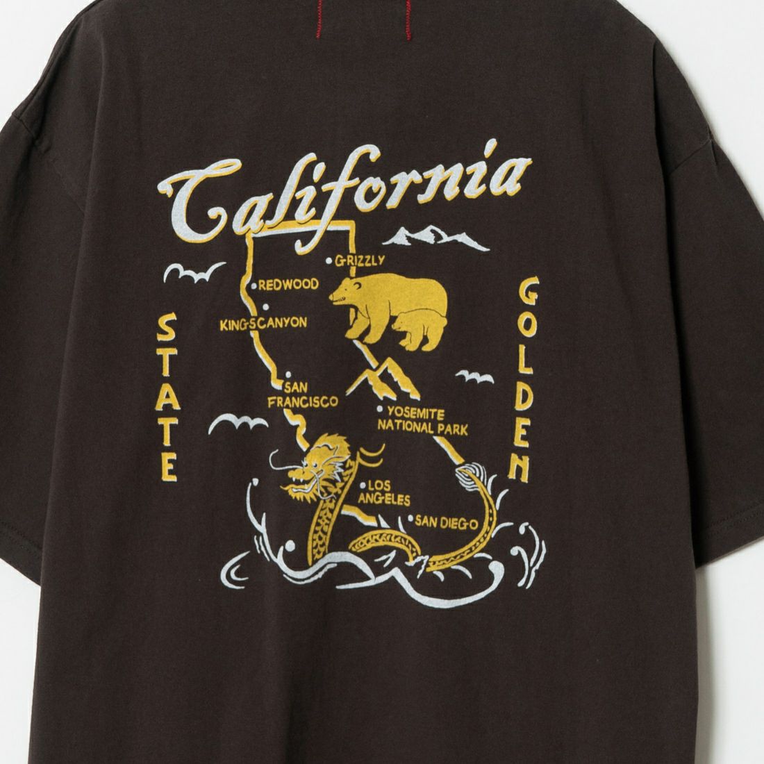 HELLO CALIF [ハローカリフ] 7.1oz天竺プリントTシャツ [HC-242-032] B SUMIKURO