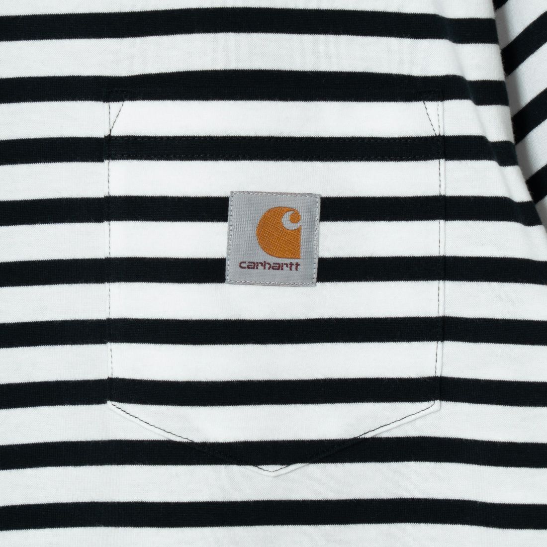 carhartt WIP [カーハートダブリューアイピー] スクエアラベルポケットTシャツ [I032311] S.ST BLACK
