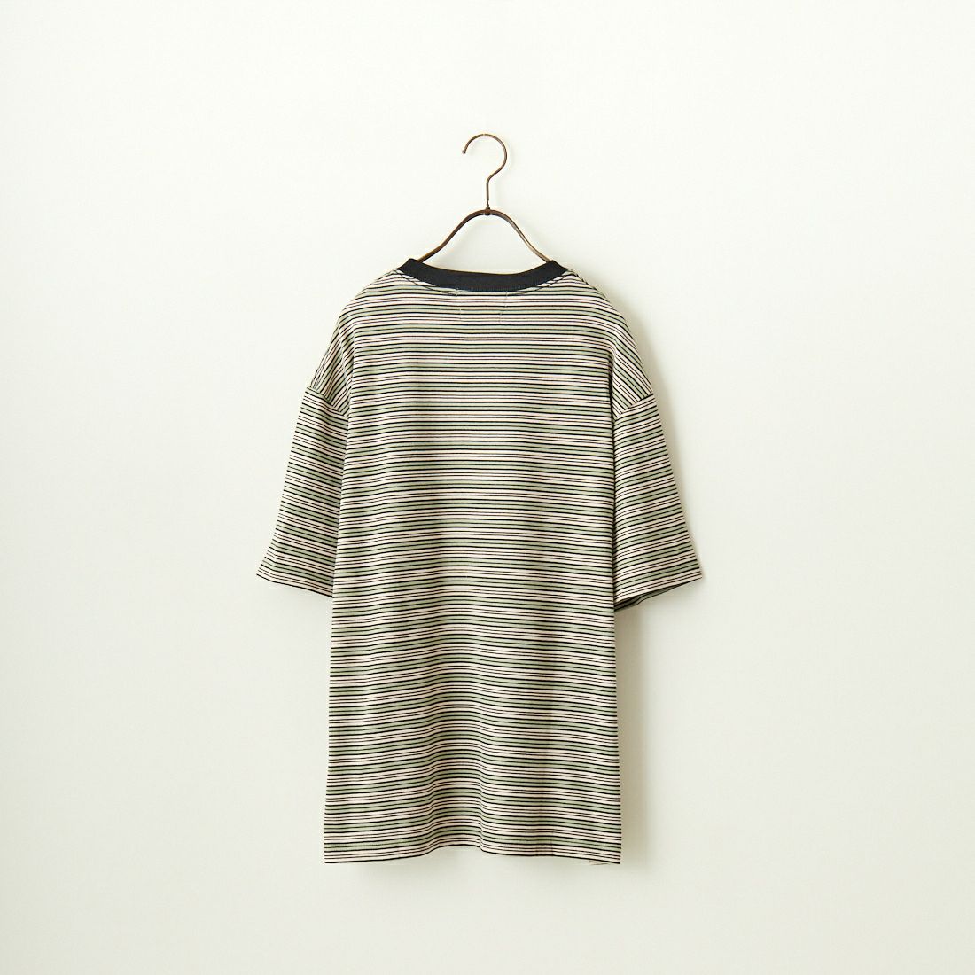 FIDELITY [フィデリティ] マルチボーダーTシャツ [FH-24575013] 31 KHAKI