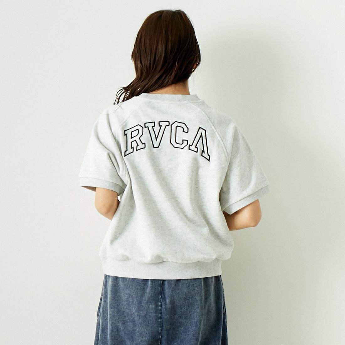 RVCA [ルーカ] アーチロゴスウェットTシャツ [BE04C211]
