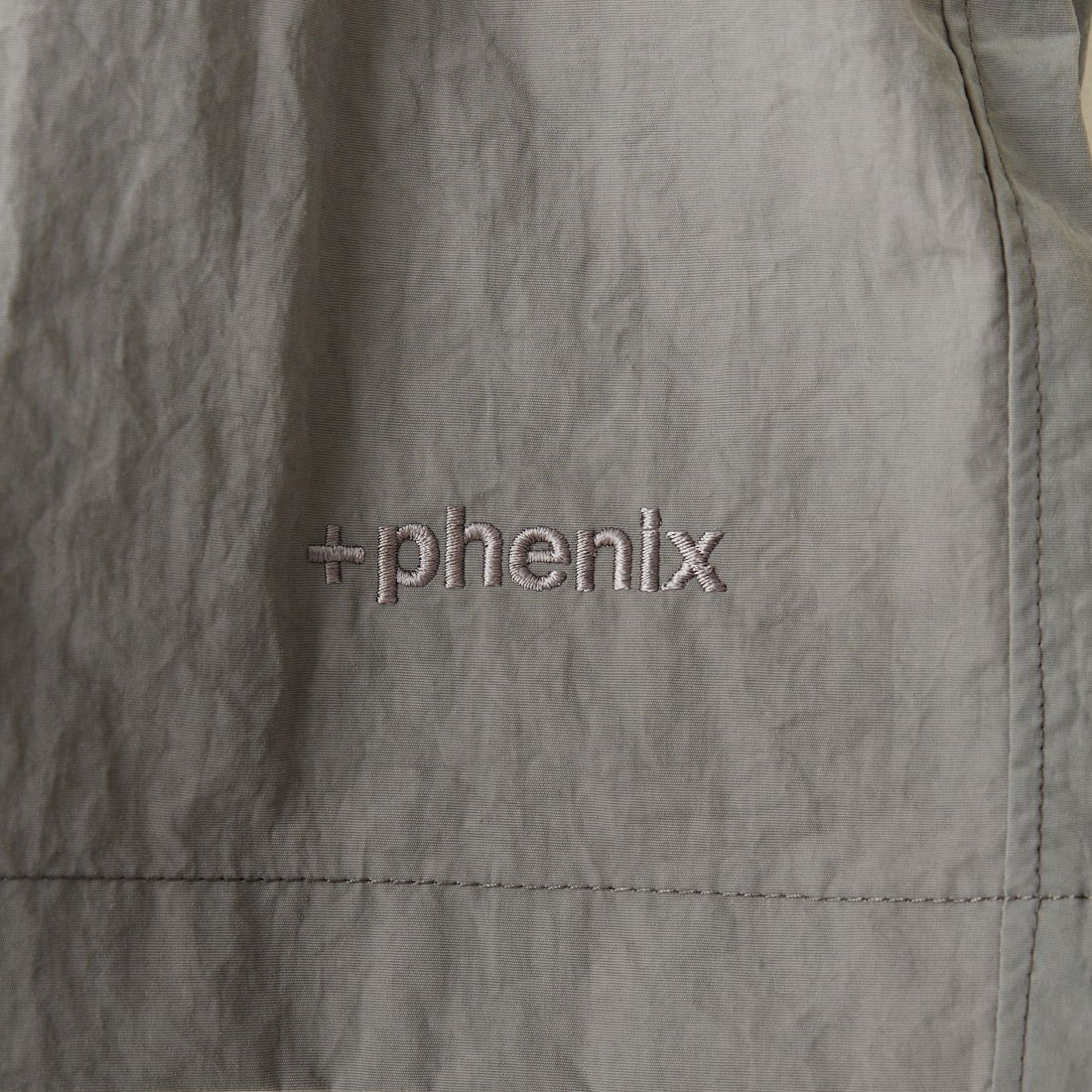 +phenix [プラスフェニックス] 別注 ドローコード イージーショートパンツ [POB-240011IN-JF] GRAY