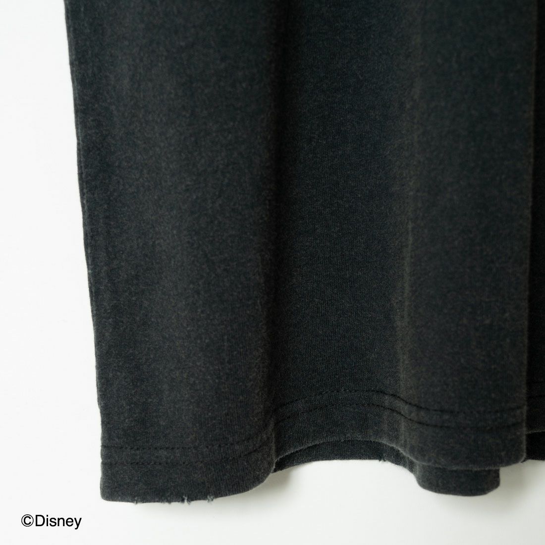Jeans Factory Clothes [ジーンズファクトリークローズ] MICKEY MOUSE/ダメージ加工フロッキープリントTシャツ [JFC-242-037] BLACK