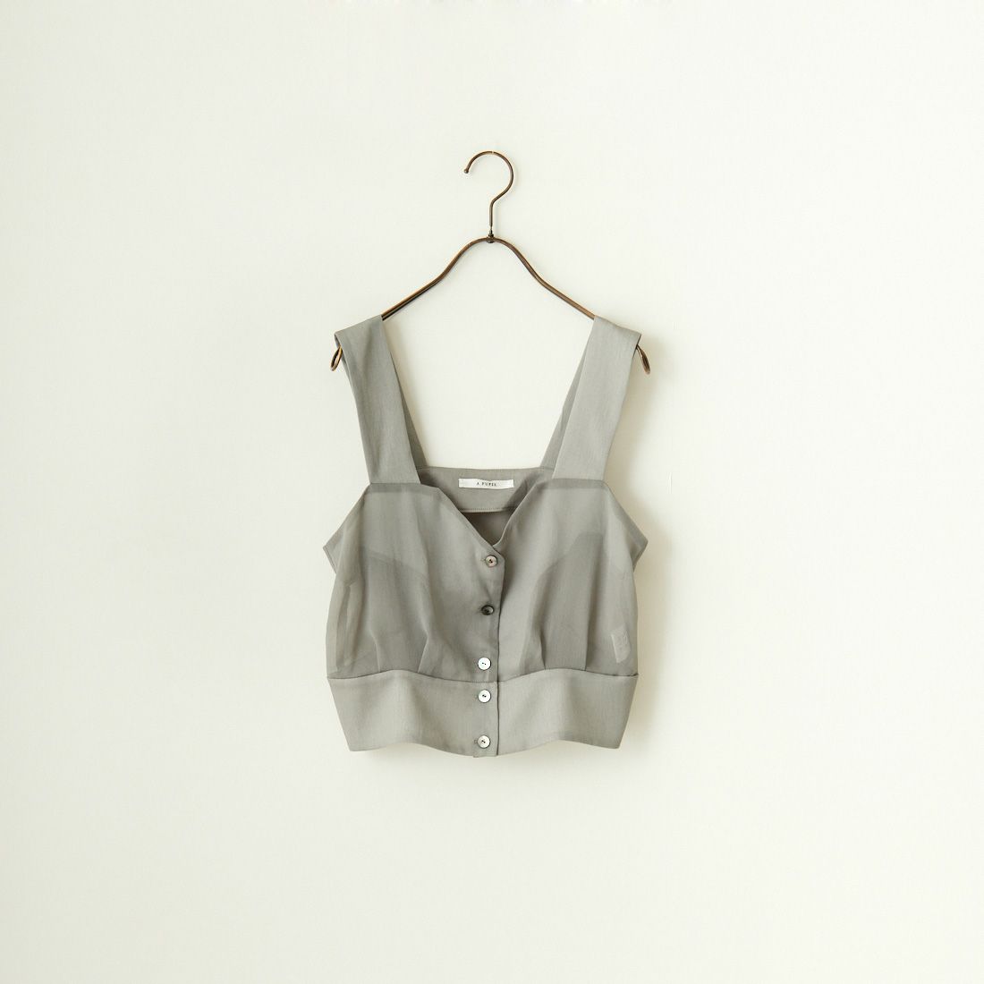 A PUPIL [ア ピューピル] ストラップベスト [24SS13] GREY