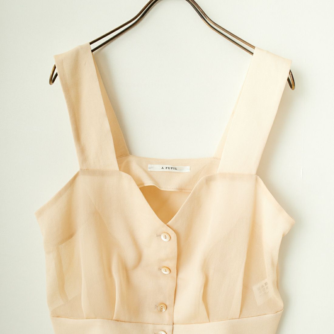 A PUPIL [ア ピューピル] ストラップベスト [24SS13] IVORY