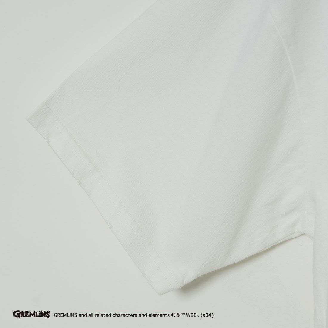 Jeans Factory Clothes [ジーンズファクトリークローズ] GREMLINS ダメージ加工フロッキープリントTシャツ [JFC-242-040] WHITE