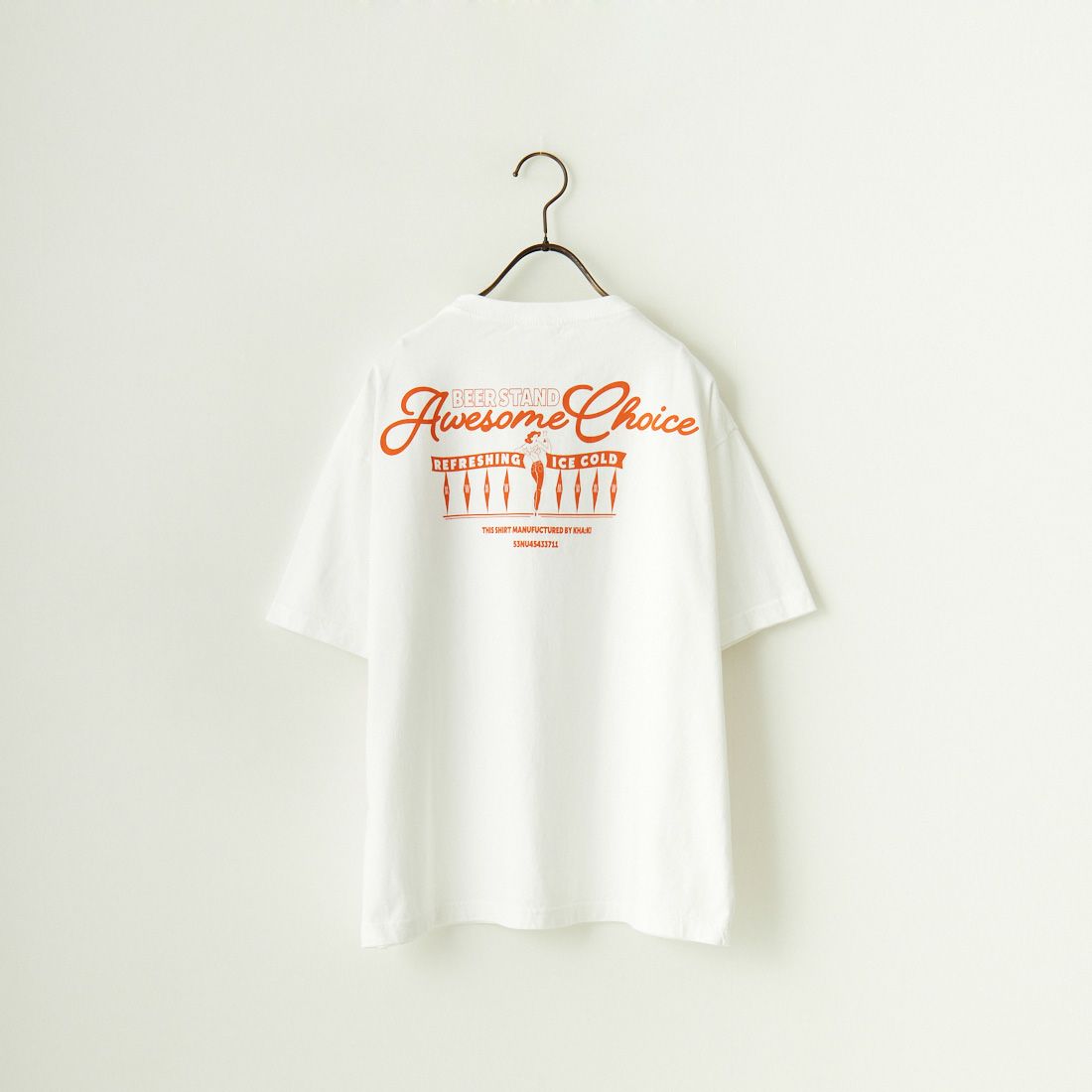 KHA:KI [カーキ] BEER STAND ボックスTシャツ [MIL24HCS3395]