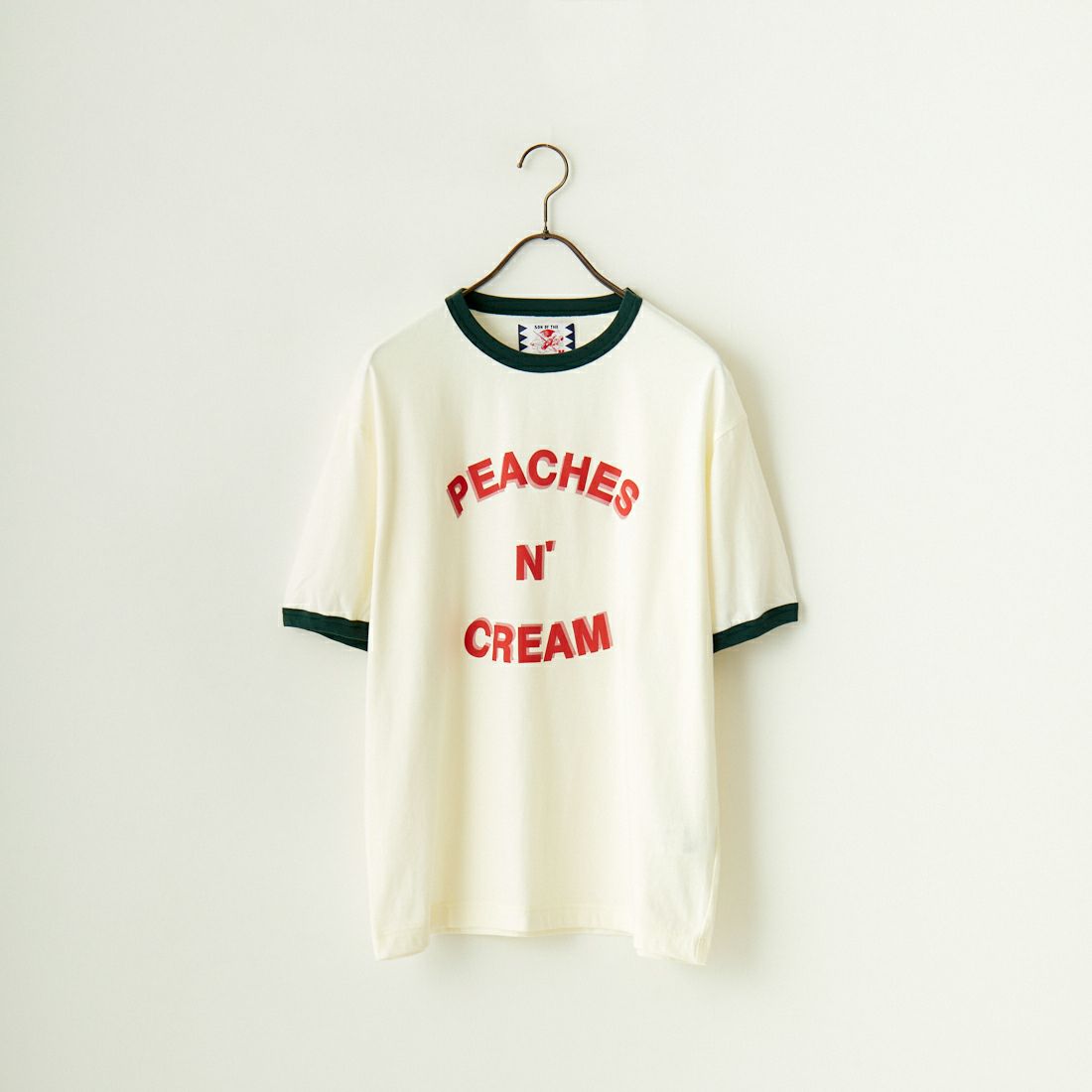 SON OF THE CHEESE [サノバチーズ] PEACHES N' CREAM リンガーTシャツ 