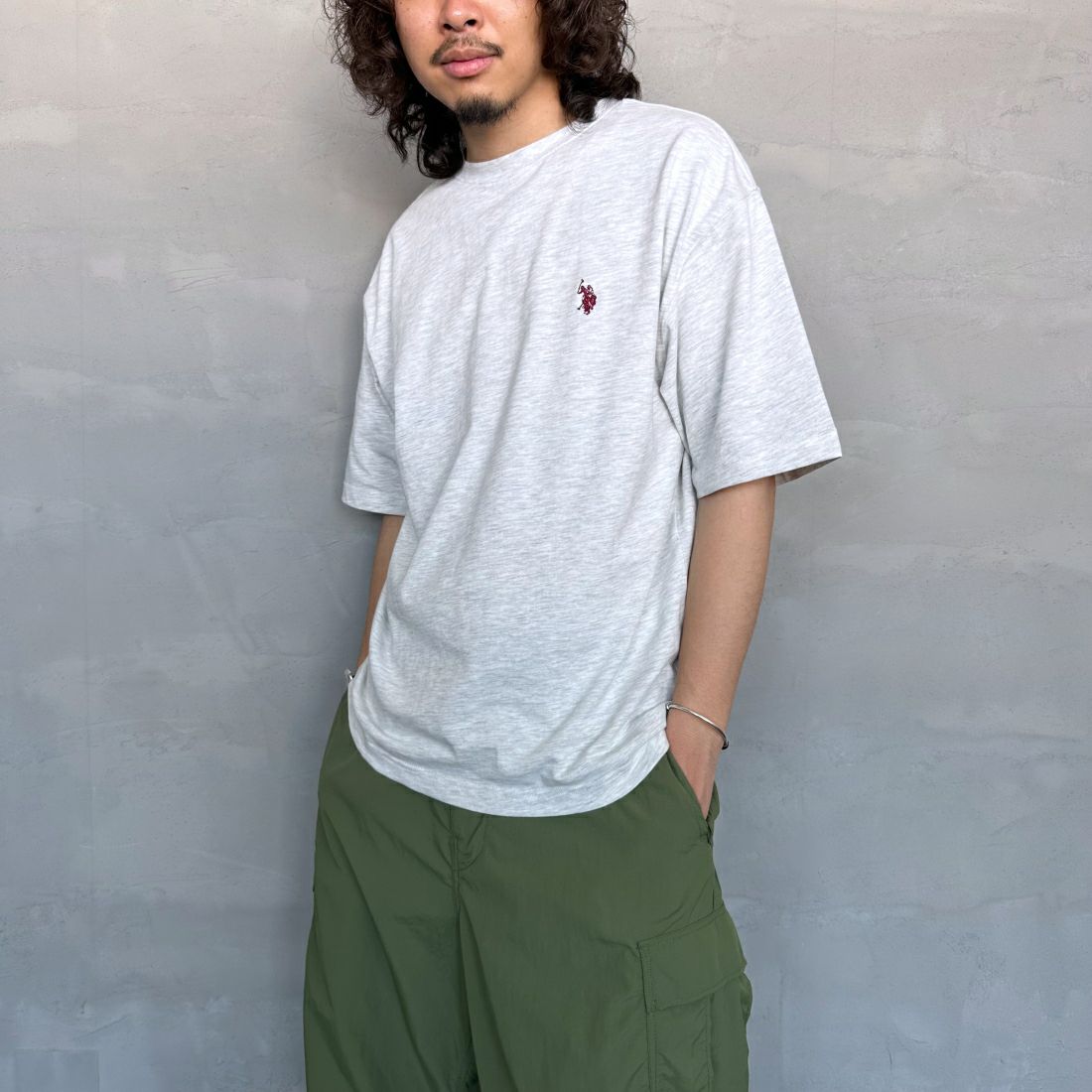 Aｸﾞﾚｰ&&モデル身長：173cm 着用サイズ：M&&