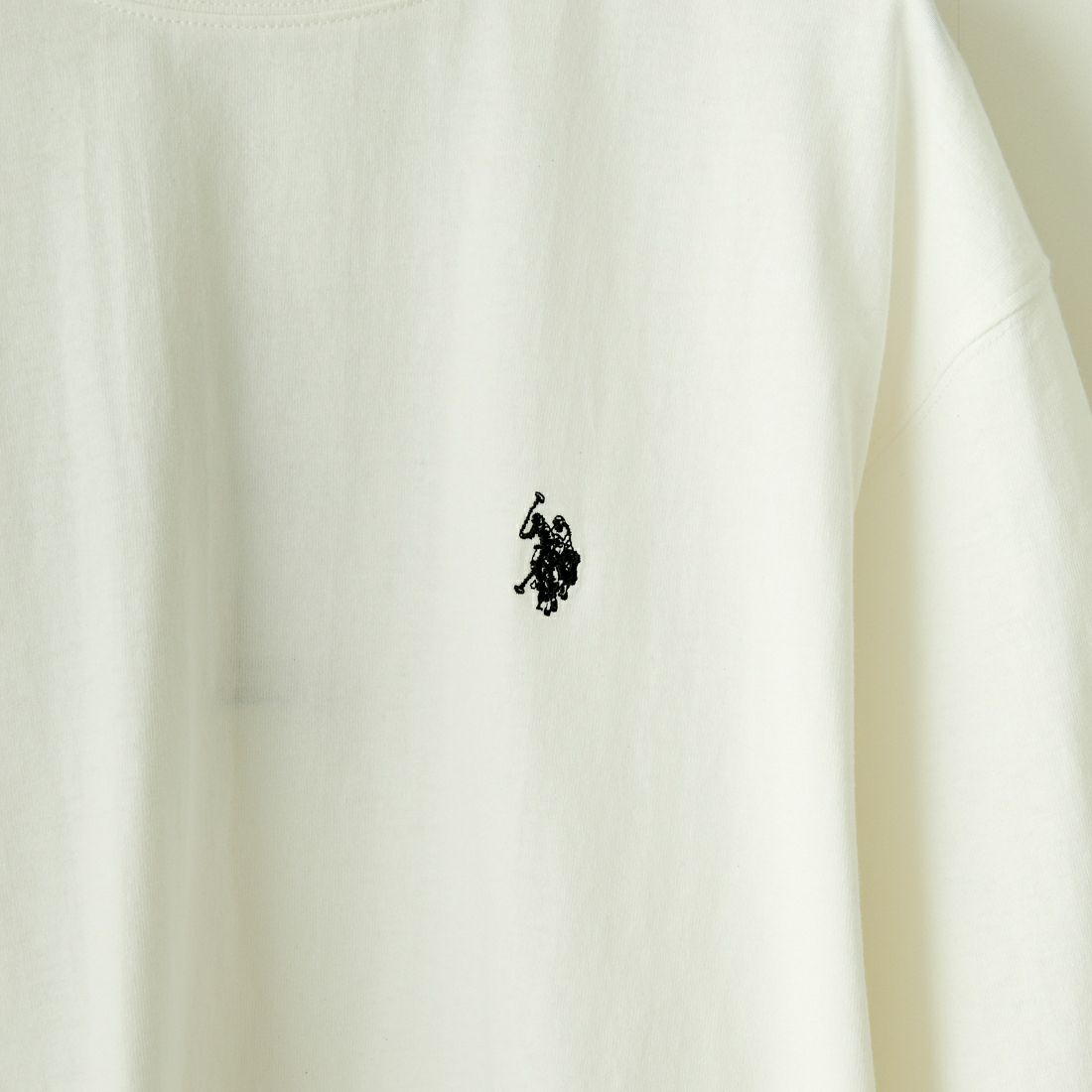 U.S.POLO ASSN. [ユーエスポロアッスン] 別注 ワンポイントロゴ刺繍 ショートスリーブTシャツ [PLM42216IN-JF] ﾎﾜｲﾄ
