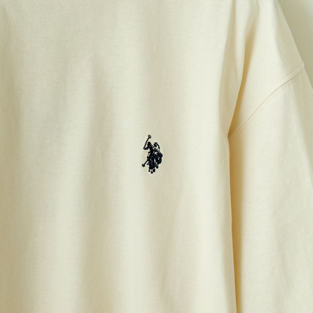 U.S.POLO ASSN. [ユーエスポロアッスン] 別注 ワンポイントロゴ刺繍 ショートスリーブTシャツ [PLM42216IN-JF] ｱｲﾎﾞﾘｰ