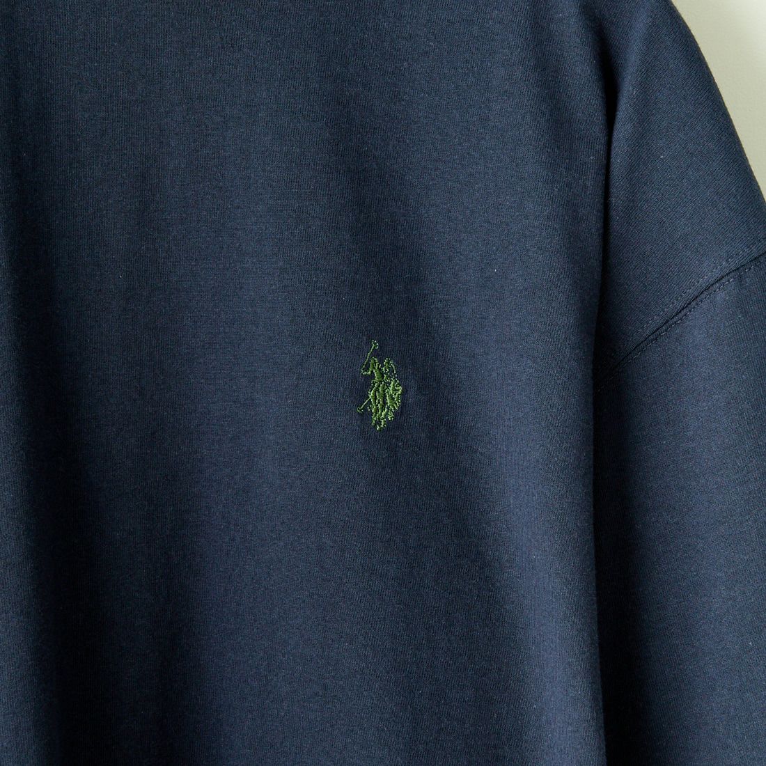 U.S.POLO ASSN. [ユーエスポロアッスン] 別注 ワンポイントロゴ刺繍 ショートスリーブTシャツ [PLM42216IN-JF] ﾈｲﾋﾞｰ
