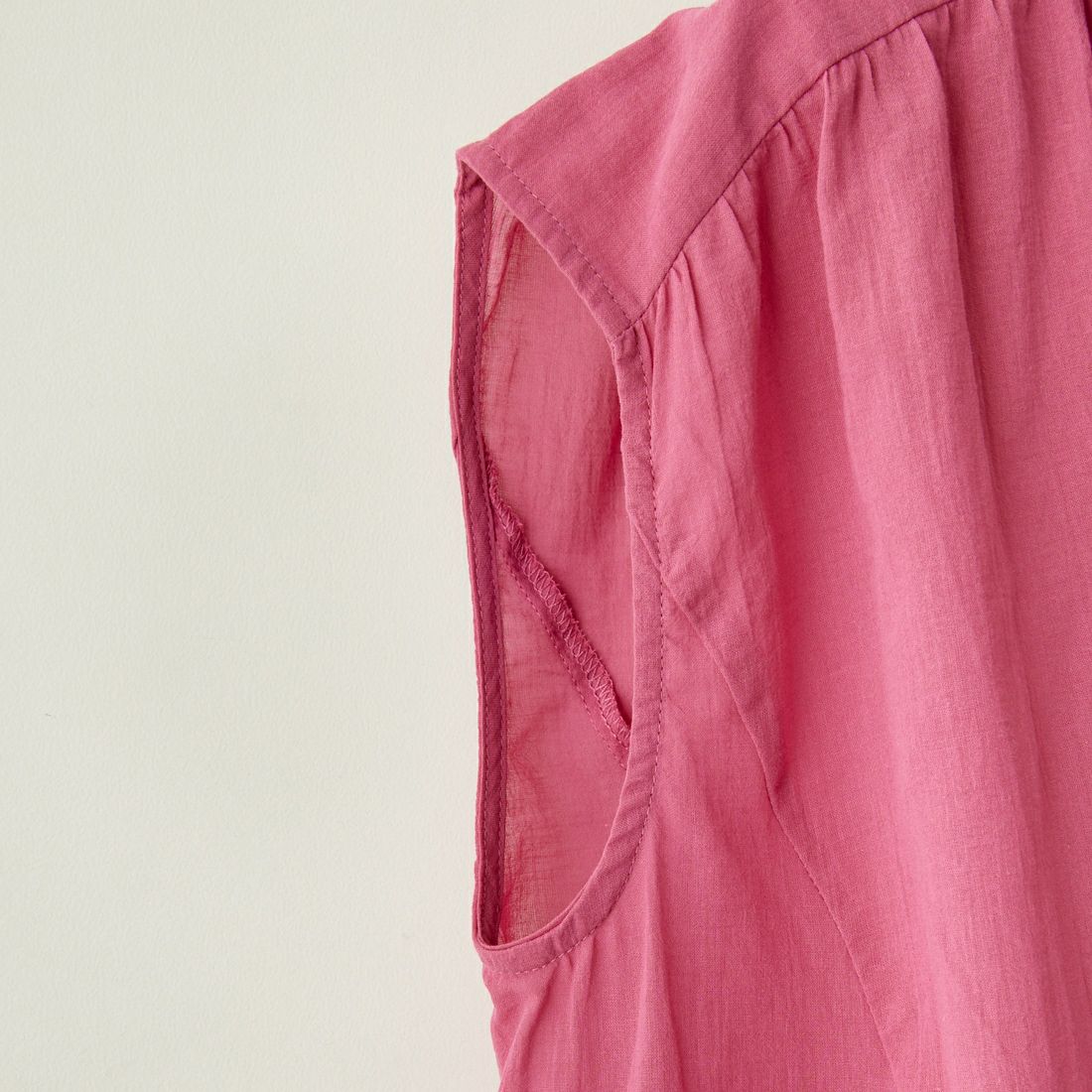 ALLUMER [アリュメール] フレンチスリーブコットンギャザーブラウス [8274703] 120 PINK