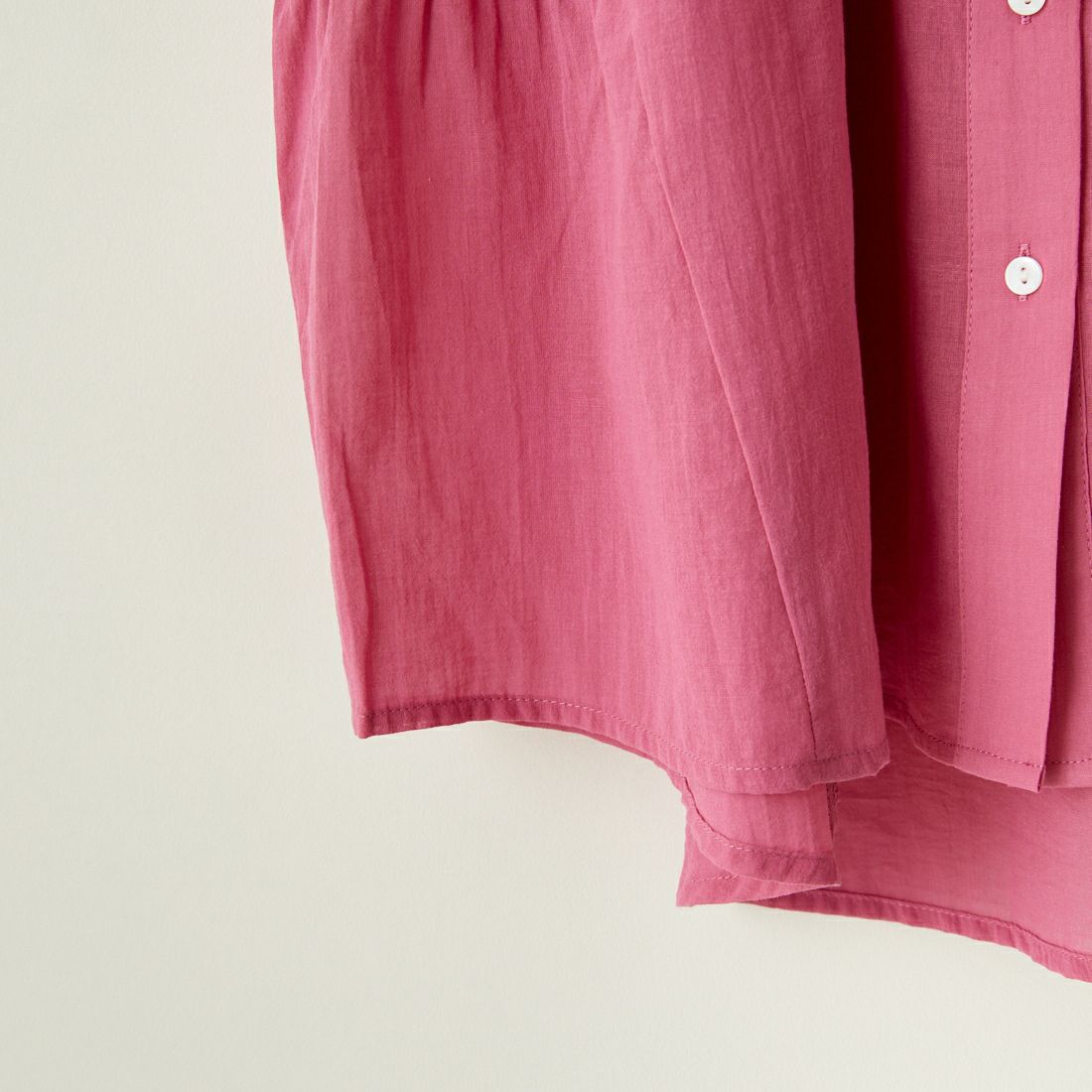 ALLUMER [アリュメール] フレンチスリーブコットンギャザーブラウス [8274703] 120 PINK