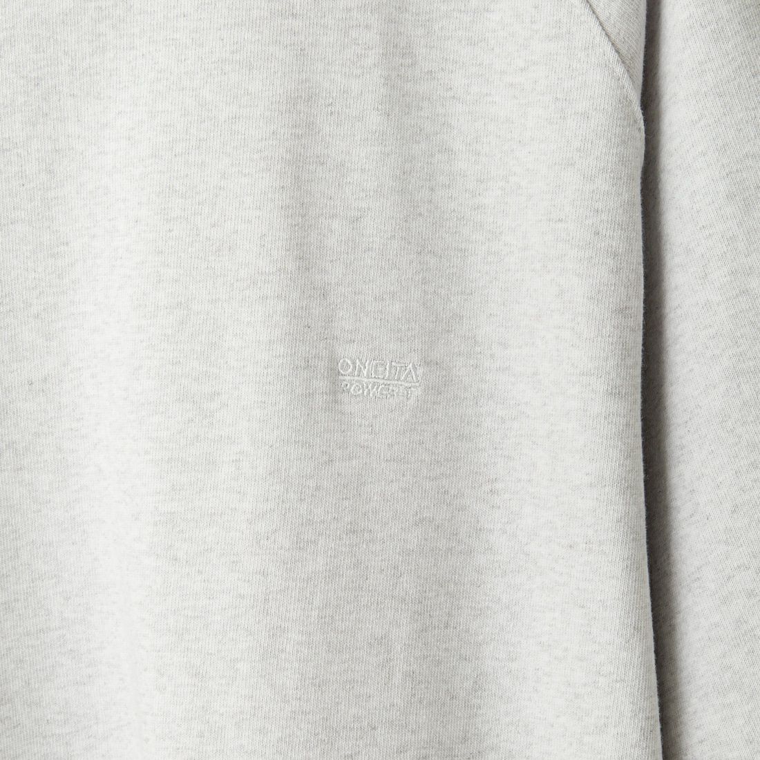 ONEITA [オニータ] POWER-T ワンポイント刺繍ロゴ ピグメントショートスリーブTシャツ [2422-421IN] ASH